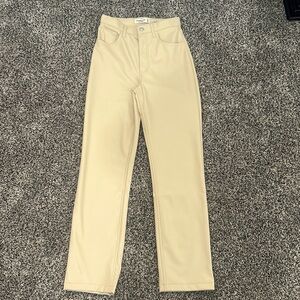 Brand new with tags 90’s Straight Ultra High Rise Faux Leather Pants